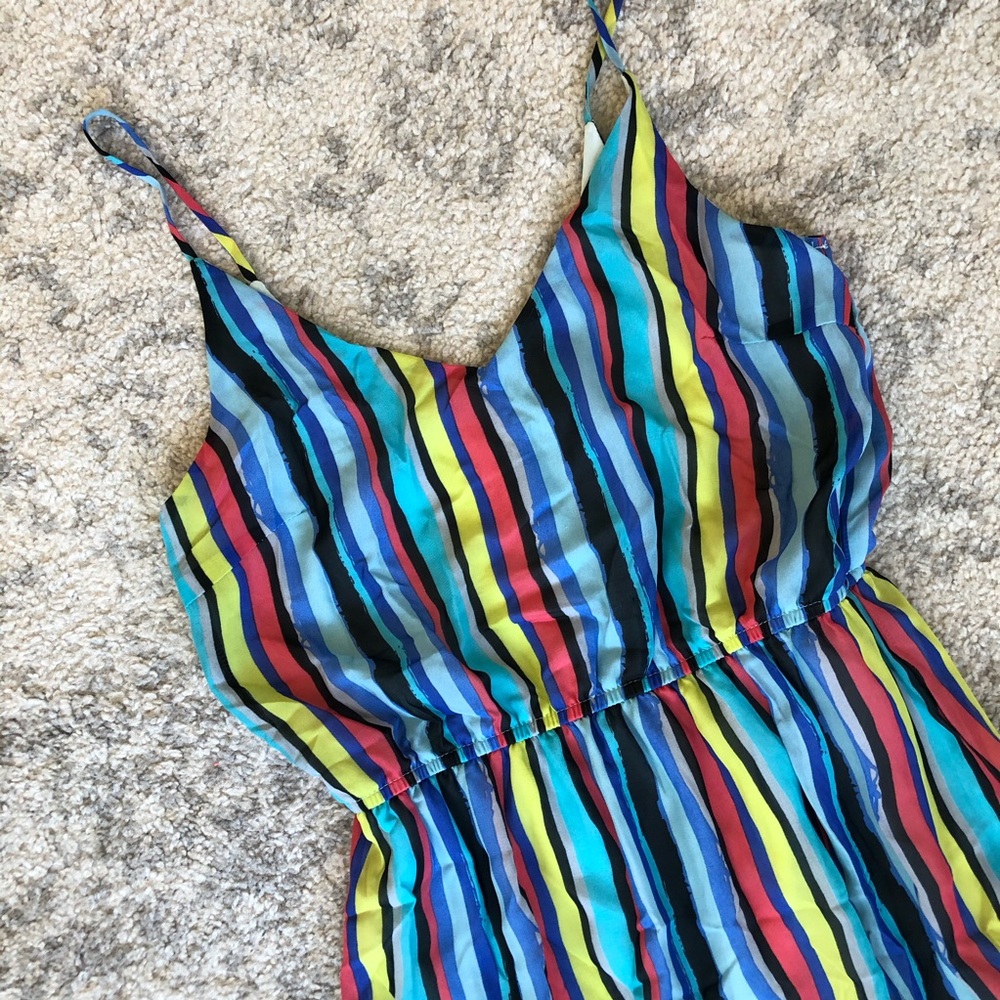 Colorful striped maxi